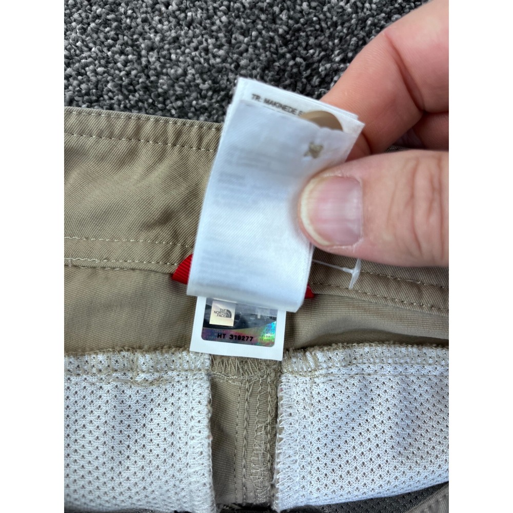 The North‎ Face Pants Women 6 Convertible Nylon Blend Hiking Zip Off Short Beige - Picture 6 of 14
